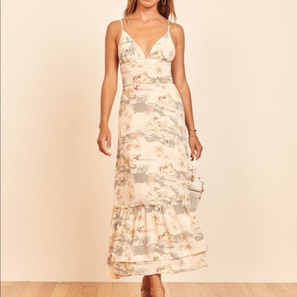 Reformation Chalet Dress Long Beach NWT size 2 - Picture 2 of 3